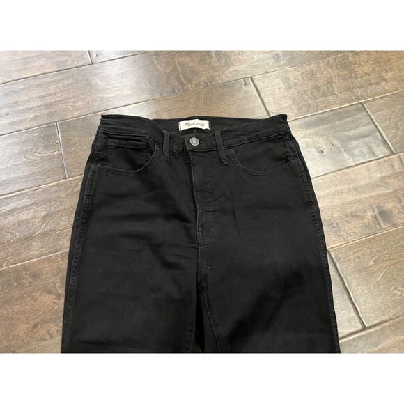 Madewell Black Womens Distressed Roadtripper Denim Skinny Jeans Size 28 - Picture 6 of 12